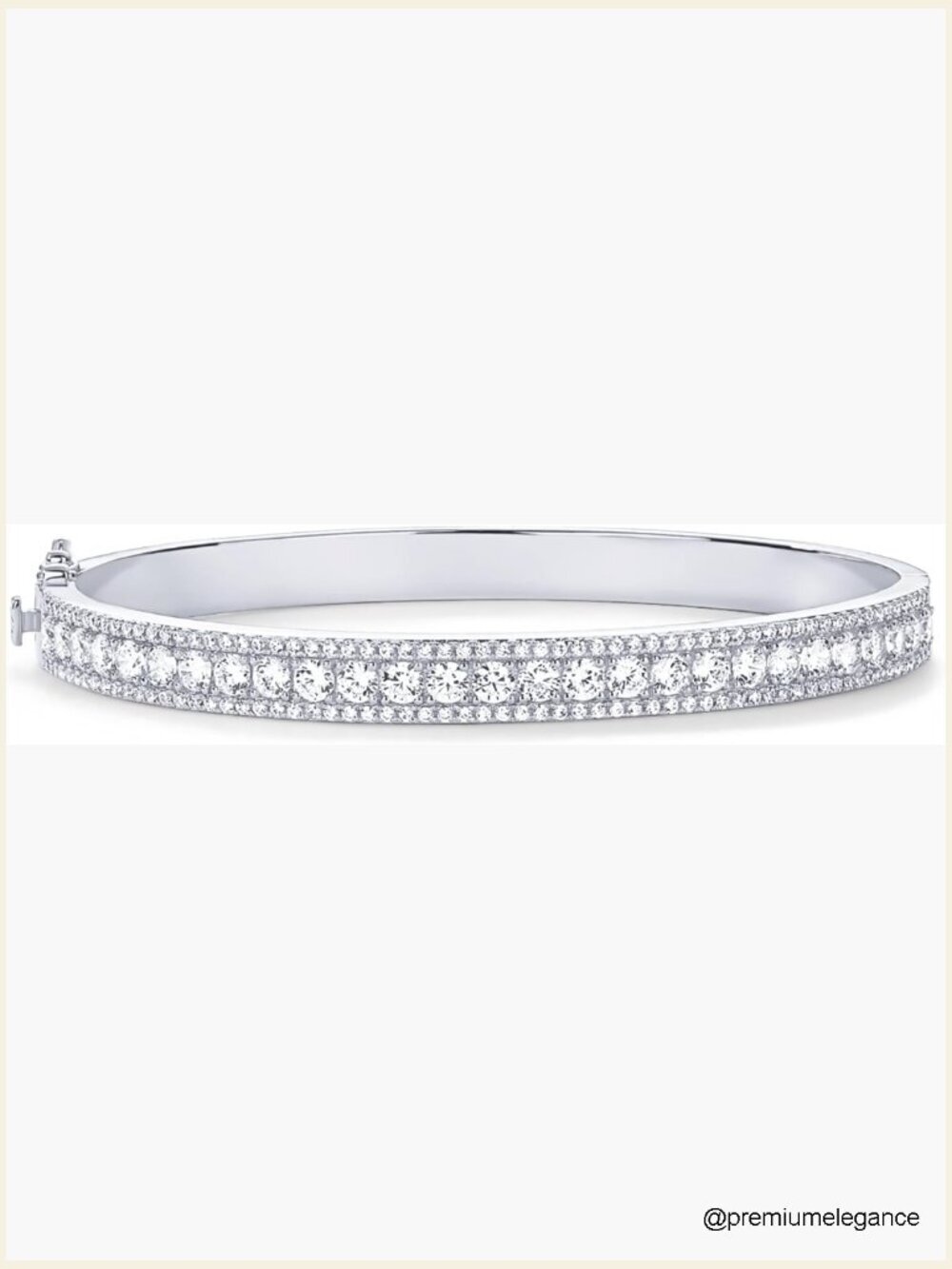 Gold Plated Cubic Zirconia Bangle Tennis Bracelet Women Gift